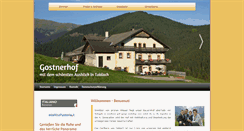 Desktop Screenshot of gostnerhof.net