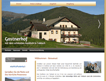 Tablet Screenshot of gostnerhof.net